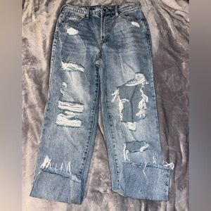 ALTAR'D STATE Strait Leg Denim Ripped Jean - size 9